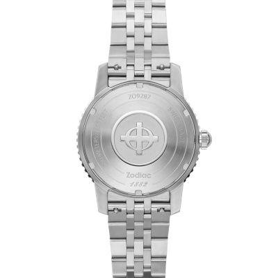 Zodiac Super Sea Wolf Compression Diver Automatic Stainless Steel Watch ZO9287