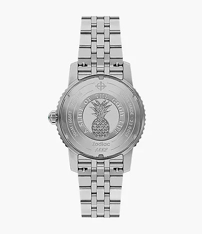 Zodiac Super Sea Wolf Compression Diver Automatic Stainless Steel Watch ZO9295