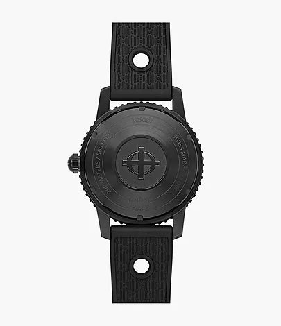 Zodiac Super Sea Wolf Compression Diver Automatic Rubber Strap Watch ZO9297