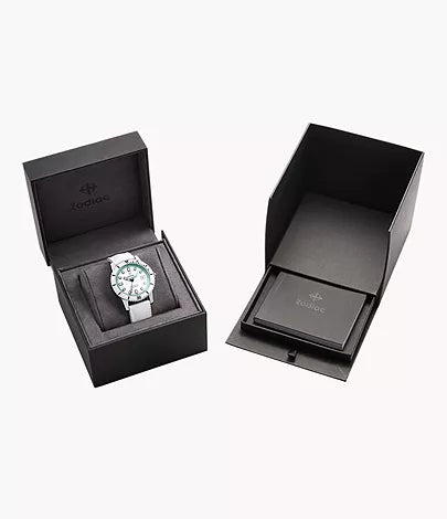 Zodiac Compression Diver Automatic White Rubber Watch ZO9309