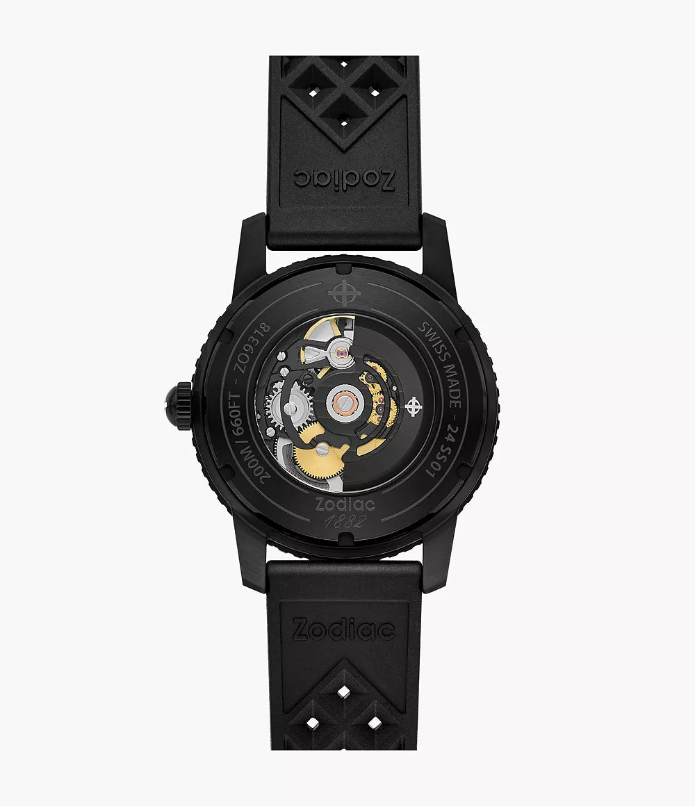 Zodiac Compression Diver Black Rubber Watch ZO9318