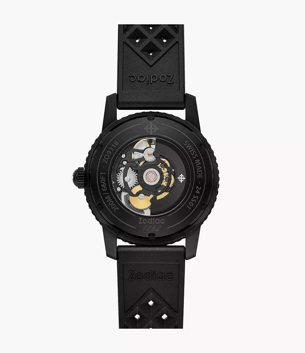 Zodiac Compression Diver Black Rubber Watch ZO9318