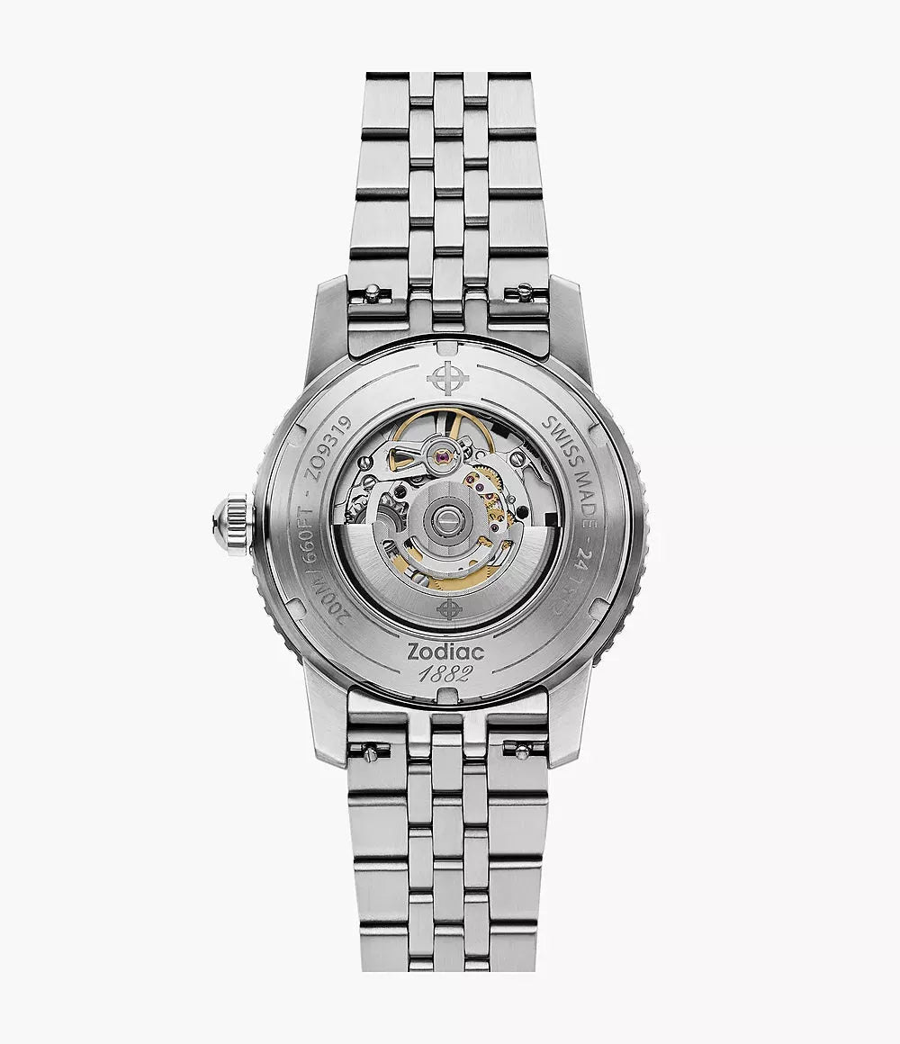 Zodiac Compression Diver Stainless Steel Watch ZO9319