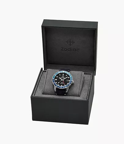 Zodiac Super Sea Wolf Swiss Automatic GMT Stainless Steel Watch ZO9413
