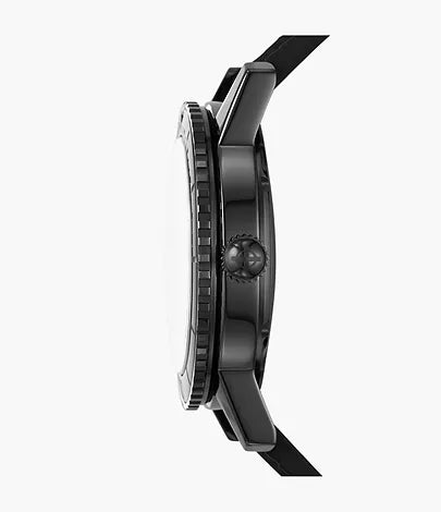 Zodiac Super Sea Wolf Ceramic Compression Diver Automatic Rubber Strap Watch ZO9595
