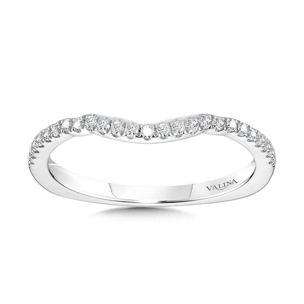 Valina Curved Diamond Wedding Band R2243BW