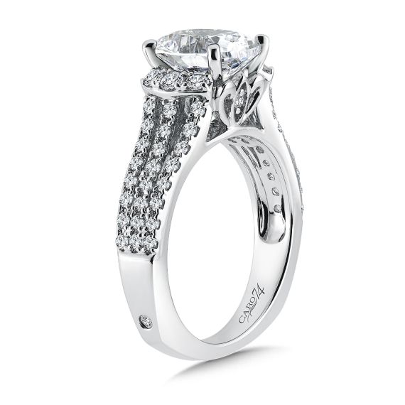 Engagement Ring with Oval Shape CR507W