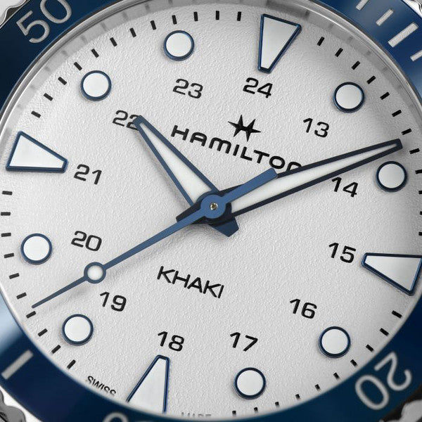 Hamilton H82231150 Khaki Navy Scuba Quartz 37mm White Dial