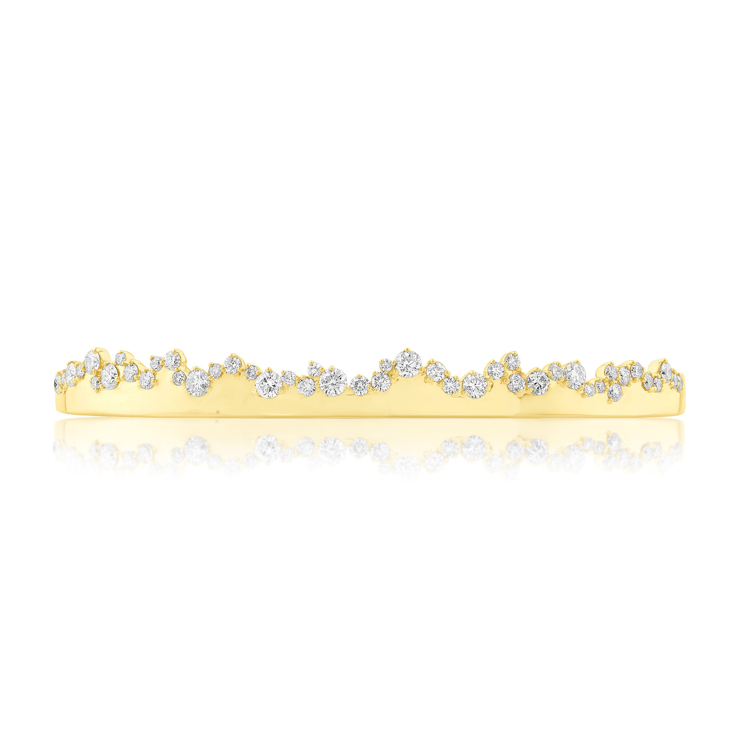 14K Gold & Diamond Druzy Bangle FB1007Y