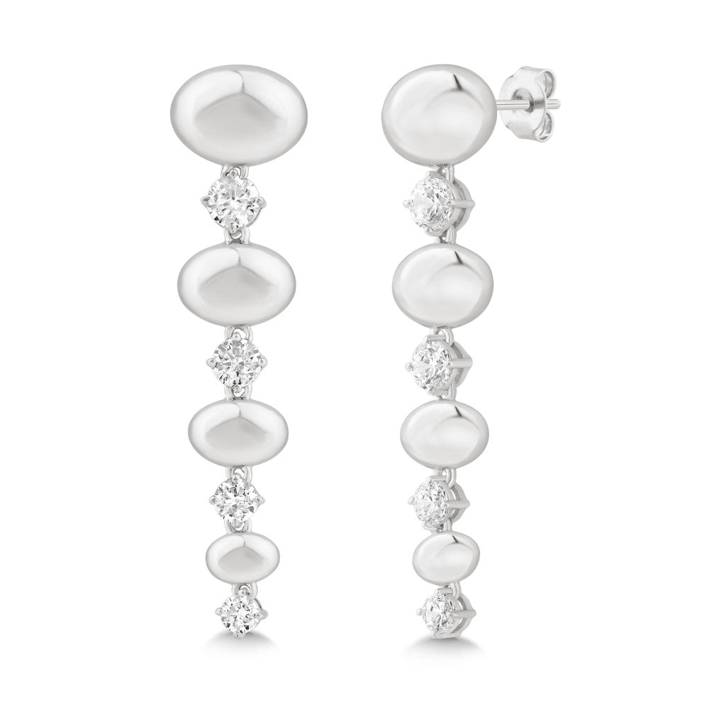 14K White Gold & Diamond Odyssey Earrings FE1001W