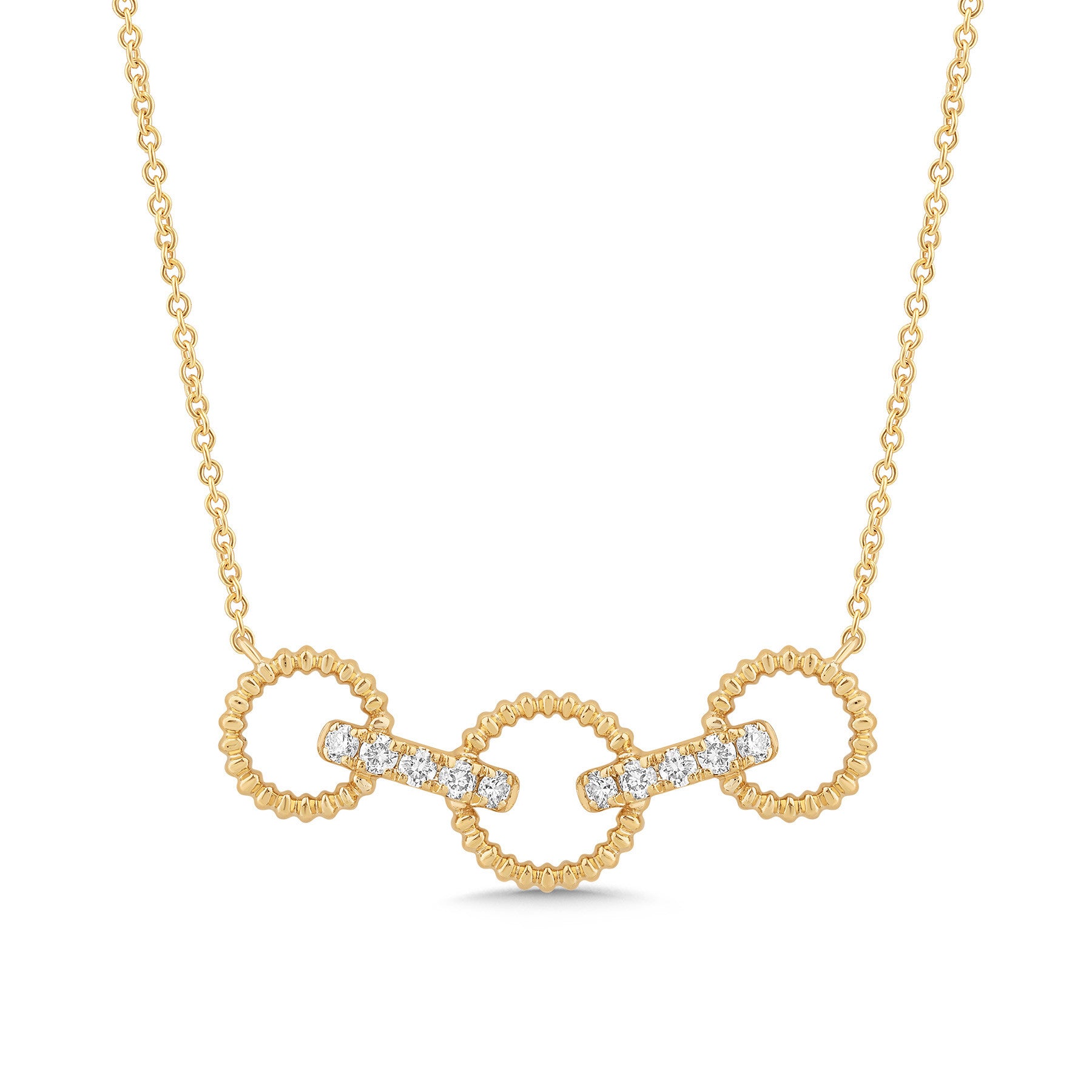 14K Gold & Diamond Link Necklace FN1012Y