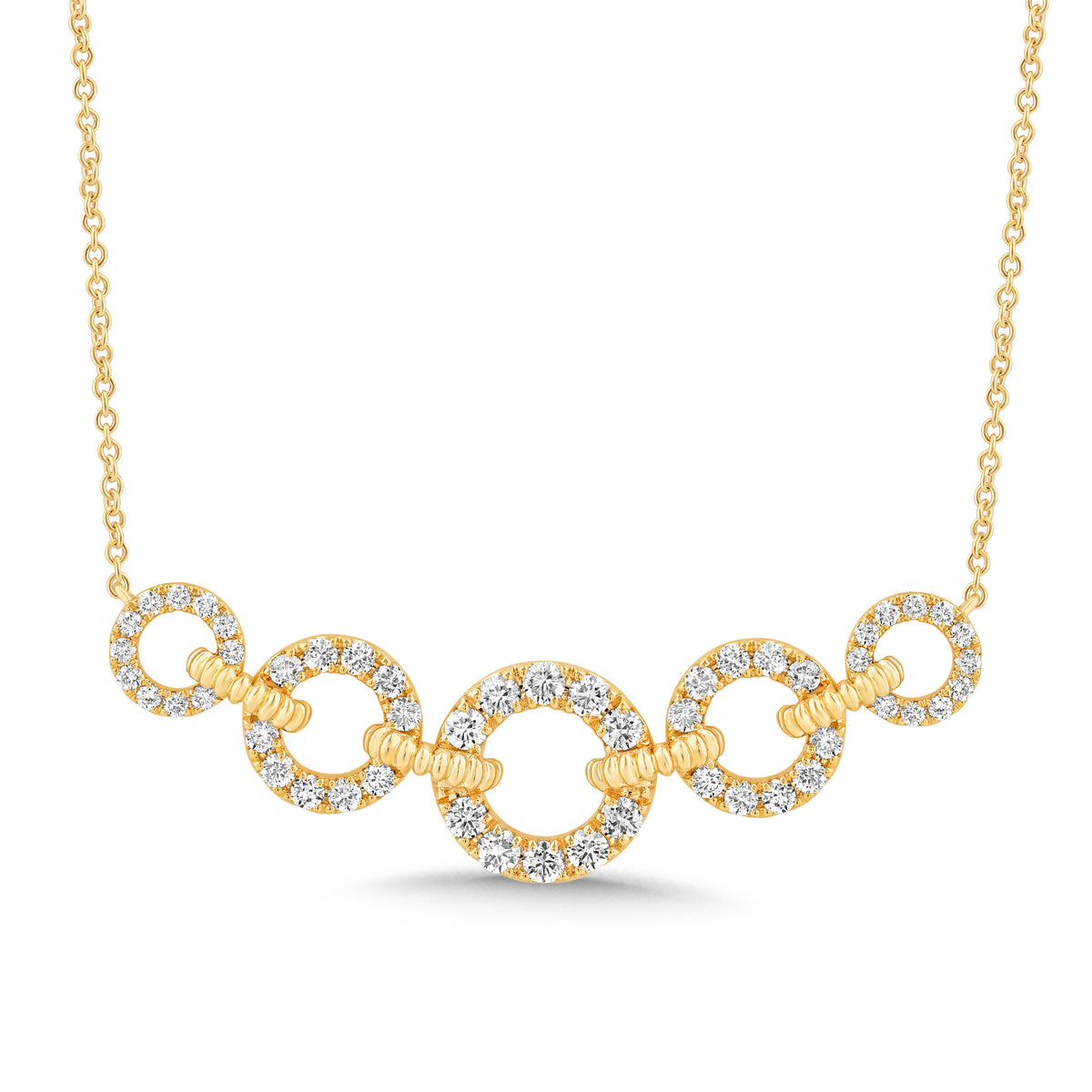 14K Gold & Diamond Link Necklace FN1013Y