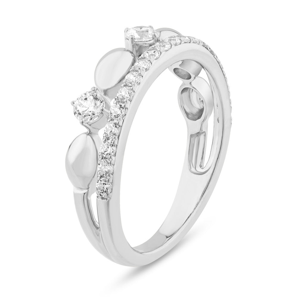14K White Gold & Diamond Odyssey Ring FR1002W
