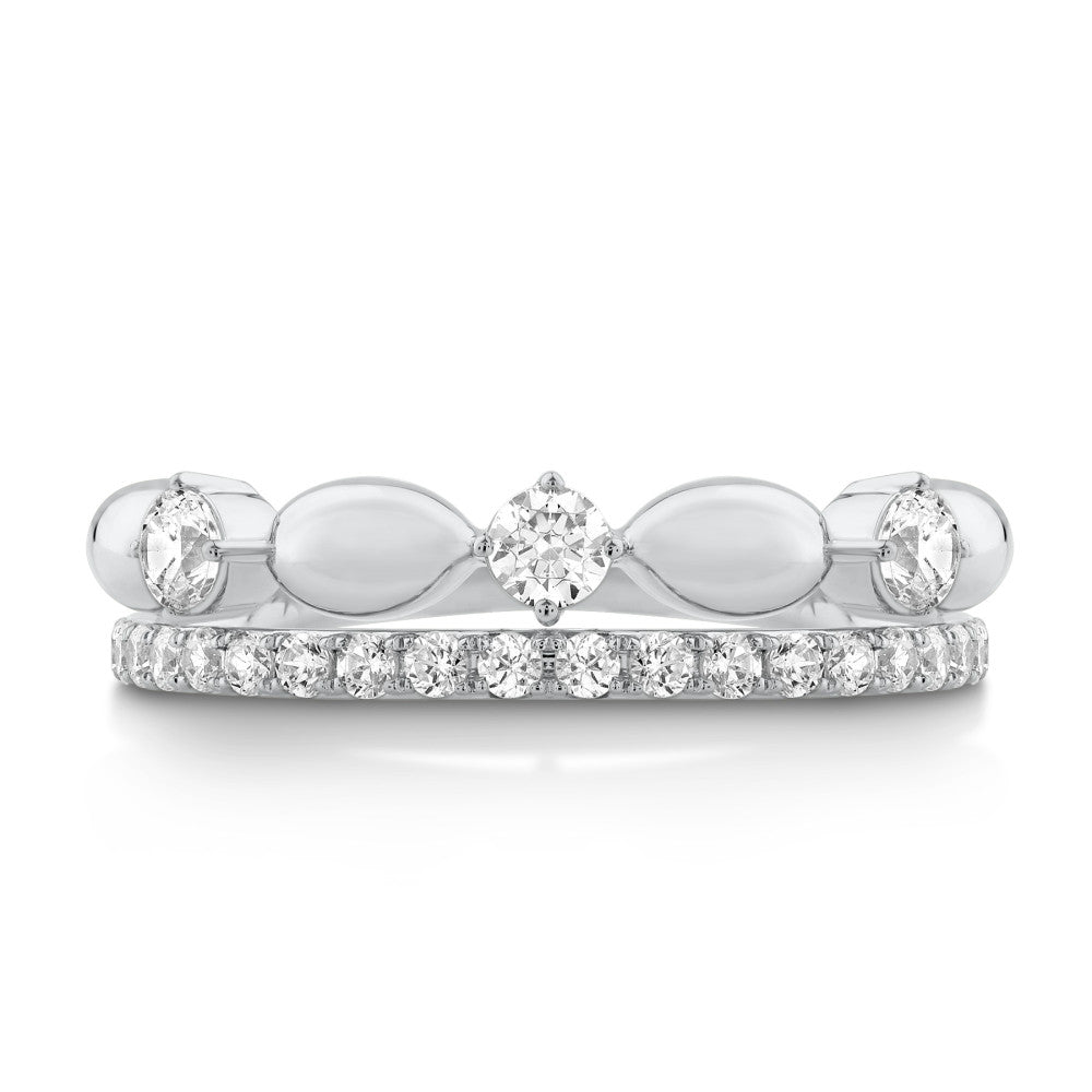 14K White Gold & Diamond Odyssey Ring FR1002W