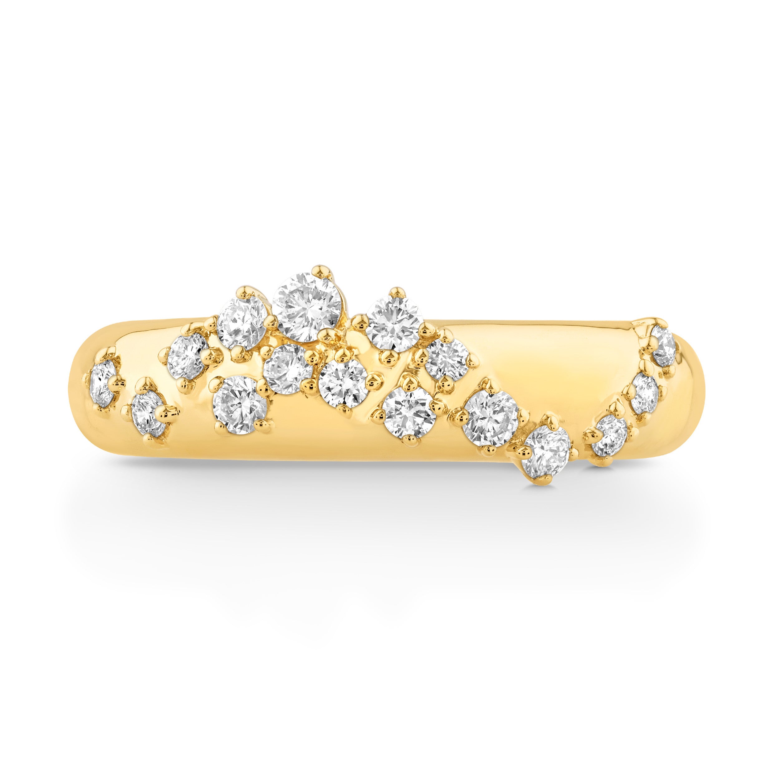 14K Gold & Diamond Druzy Ring FR1013Y