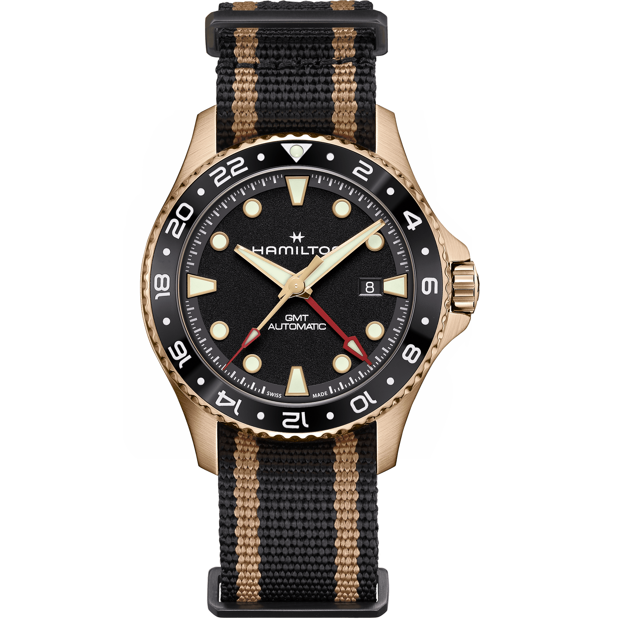Hamilton Khaki Navy Scuba Automatic GMT 43mm Bronze H82565930