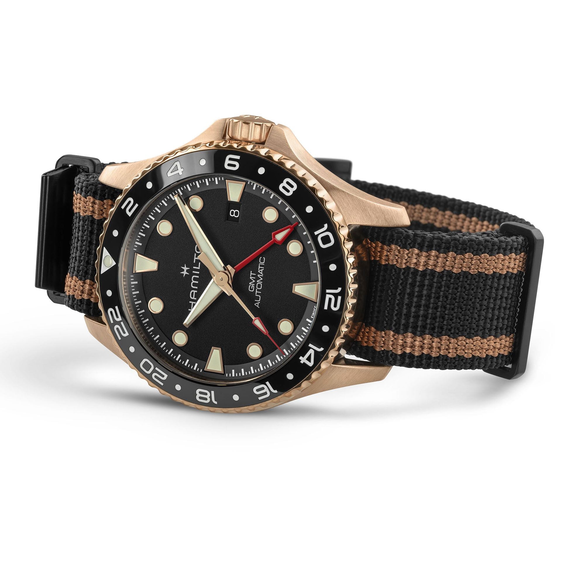 Hamilton Khaki Navy Scuba Automatic GMT 43mm Bronze H82565930
