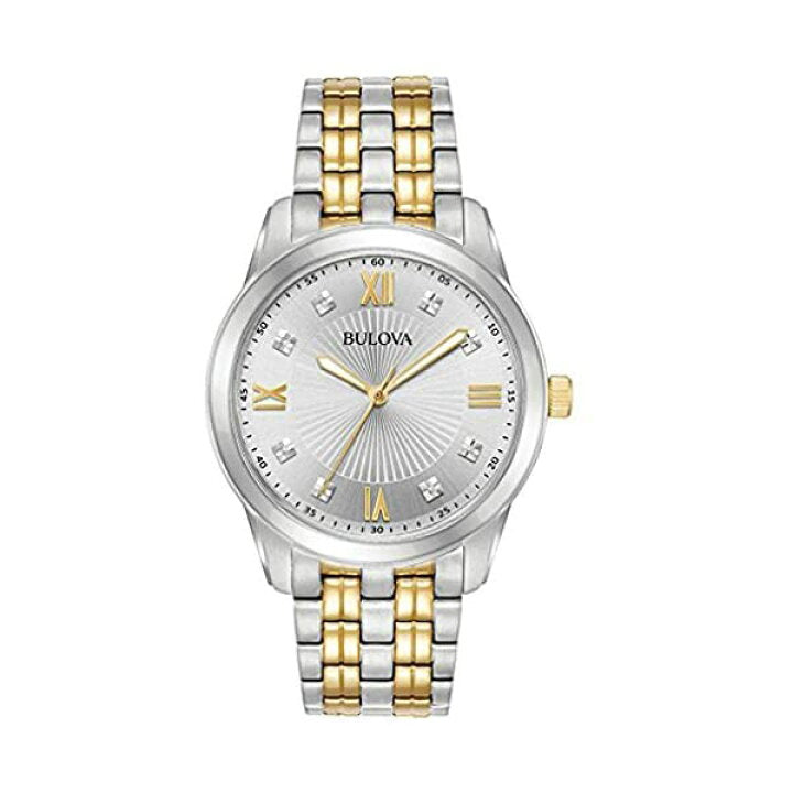 Bulova Two-Tone Diamond Mens Watch 98D139