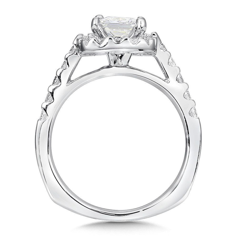 Valina Halo Engagement Ring R083W