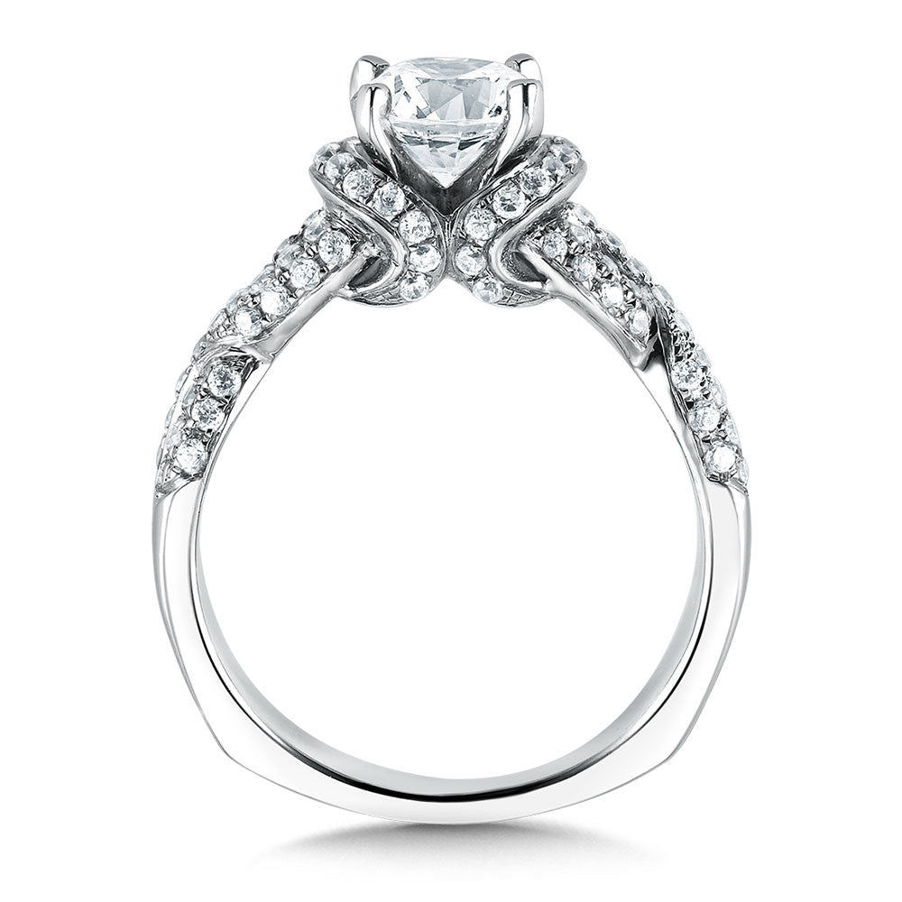 Valina Spiral Style Engagement Ring R090W