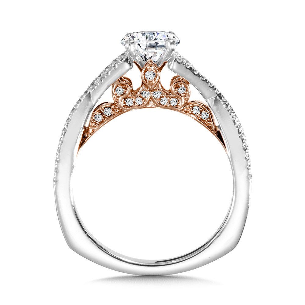 Valina Split Shank Style Engagement Ring R1009WP