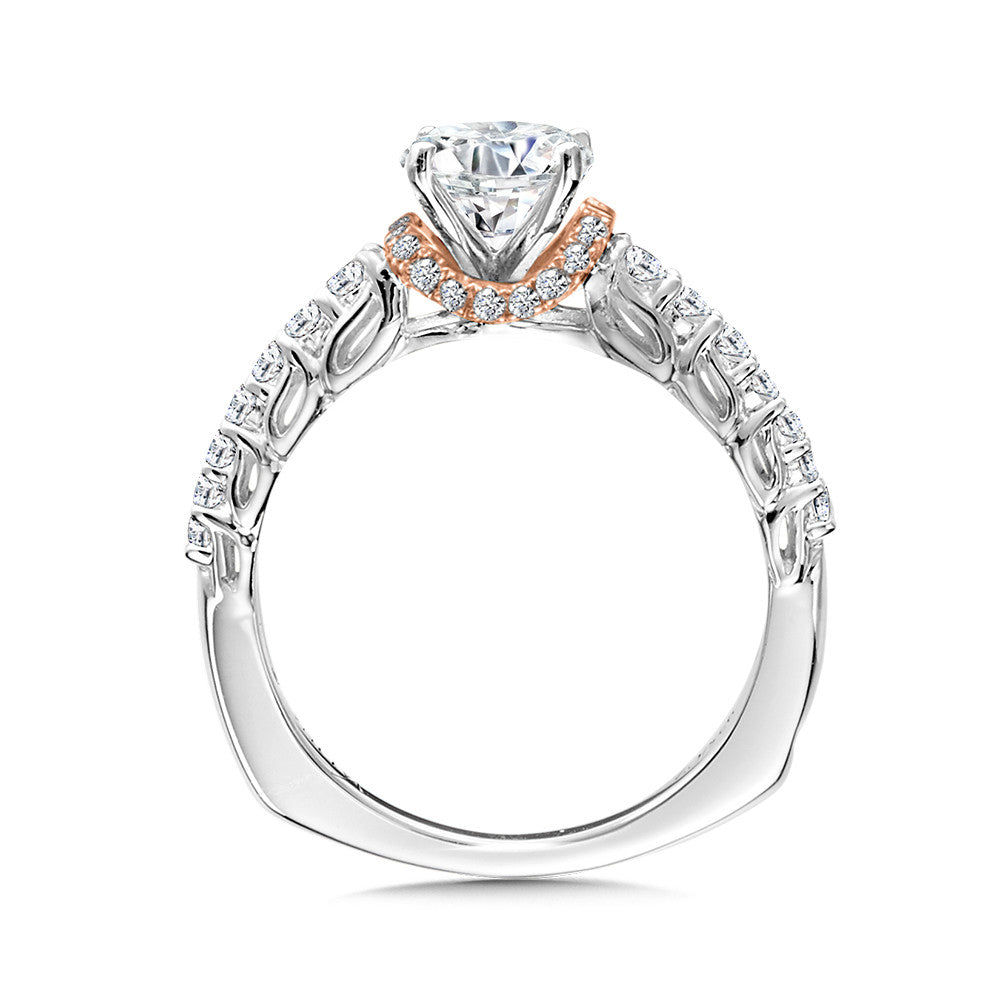 Valina Halo-Illusion Diamond Engagement Ring R1020WP
