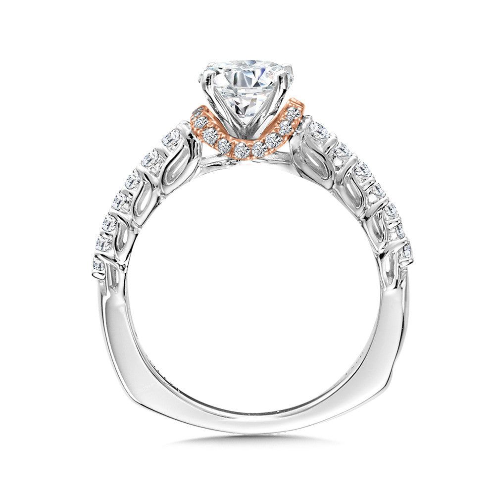 Valina Halo-Illusion Diamond Engagement Ring R1020WP