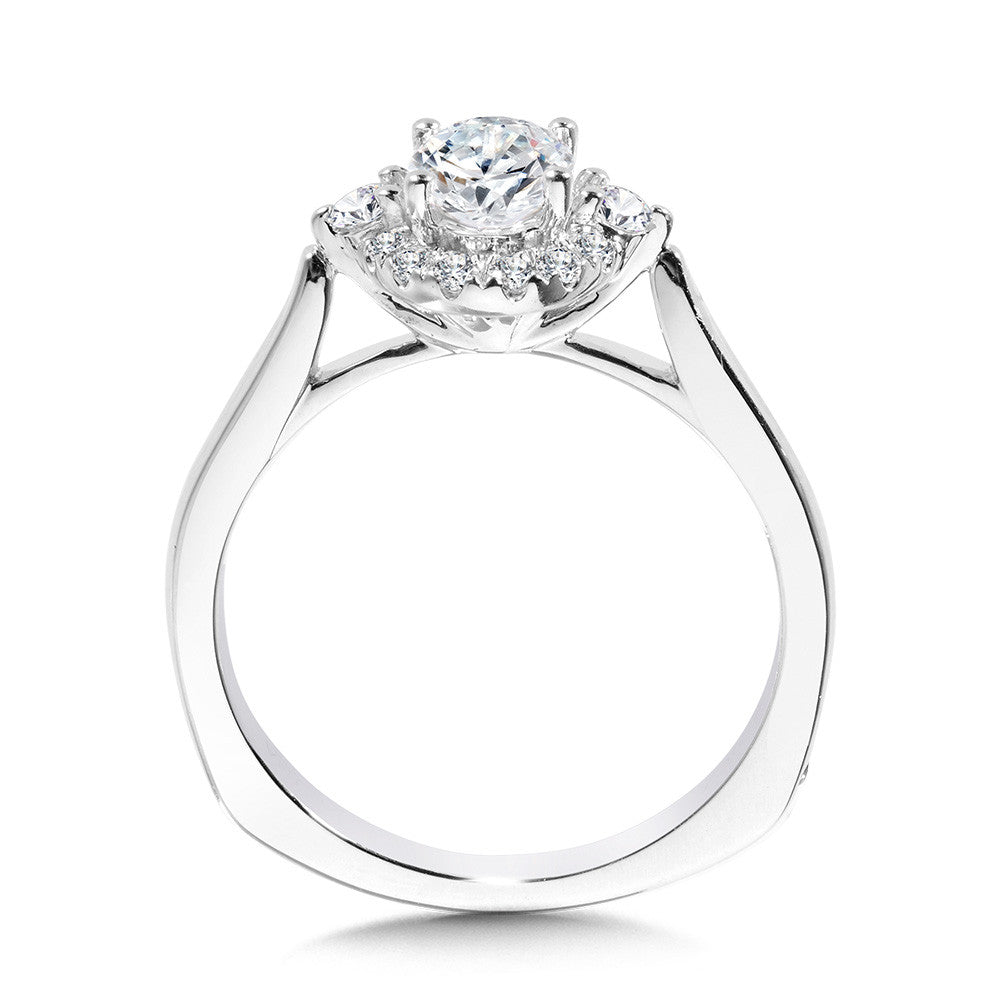 Valina Oval Diamond Halo Engagement Ring R1092W