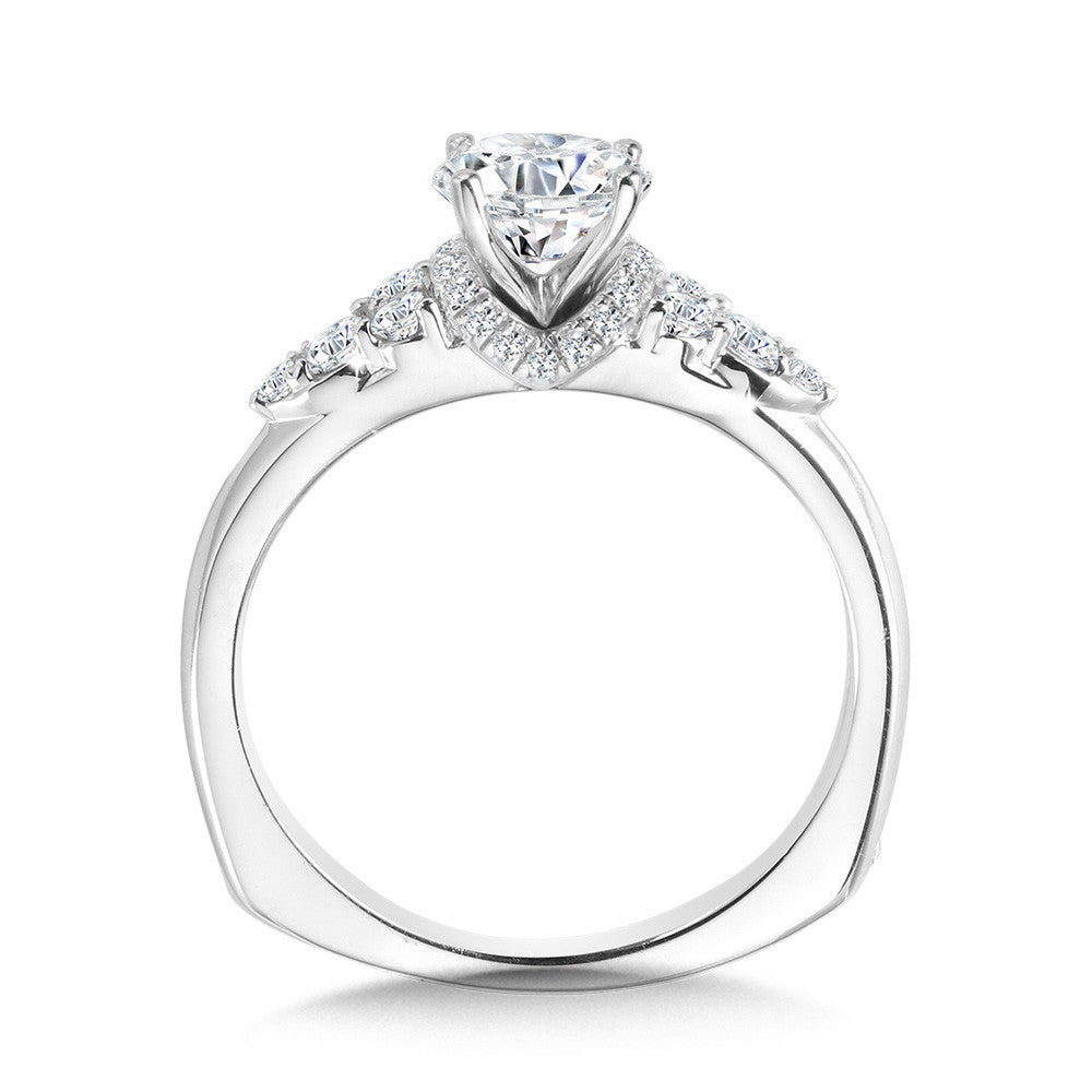 Valina Tapered Diamond Engagement Ring R1108W
