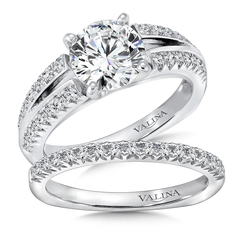 Valina Split Shank Diamond Engagement Ring R141W