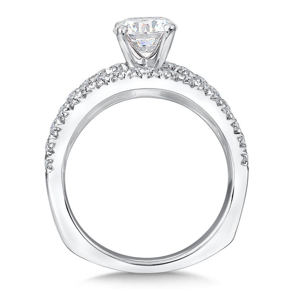 Valina Split Shank Diamond Engagement Ring R144W