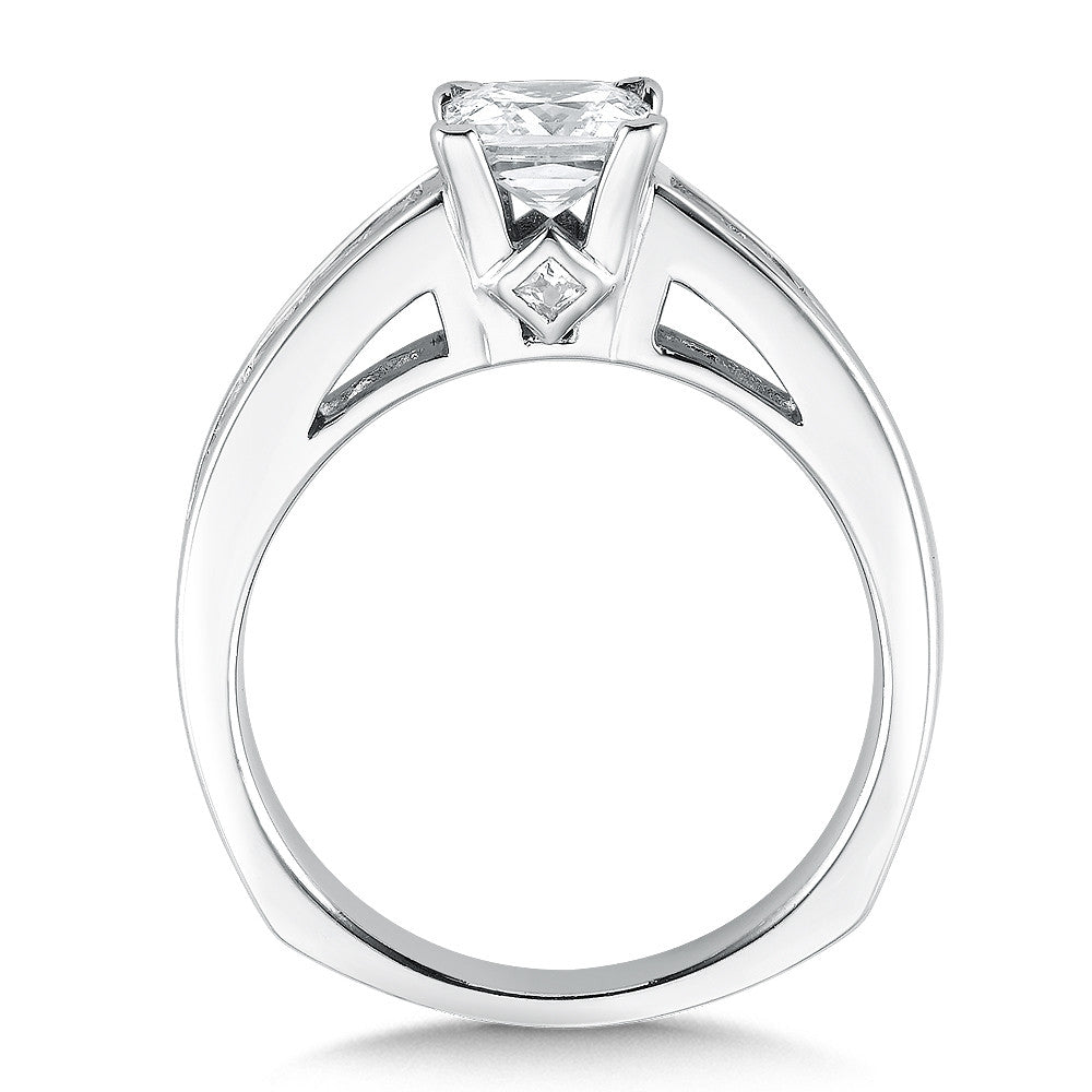 Valina Diamond Engagement Ring with Side Stones R153W