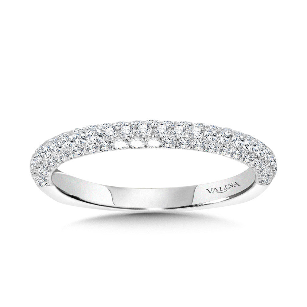 PAVE-SET DIAMOND WEDDING BAND R2214BW