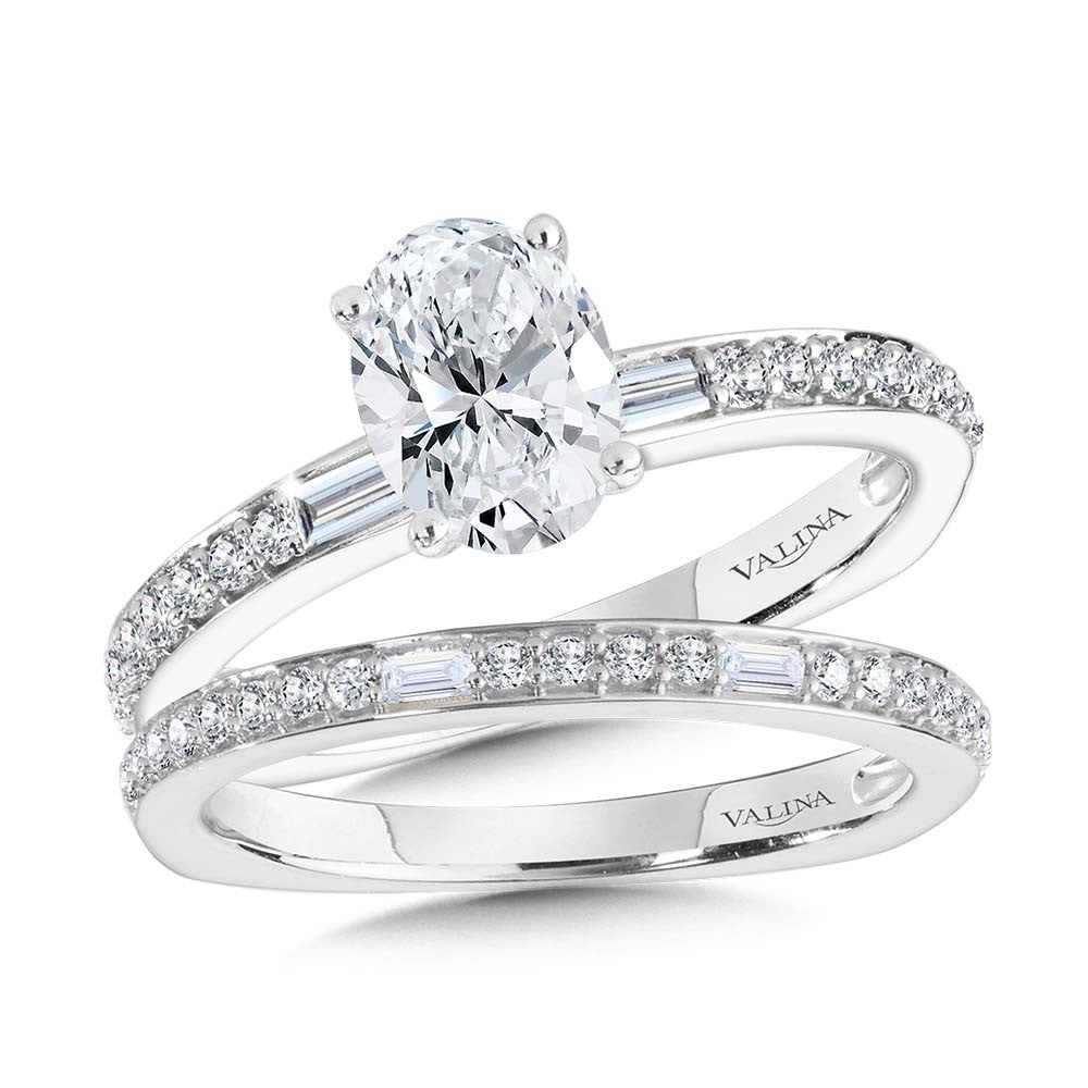 Valina Straight Baguette Diamond Wedding Band R2215BW