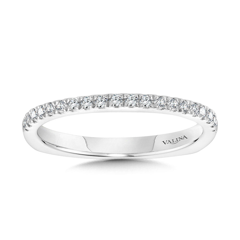 Valina WG Straight Diamond Wedding Band R2238BW