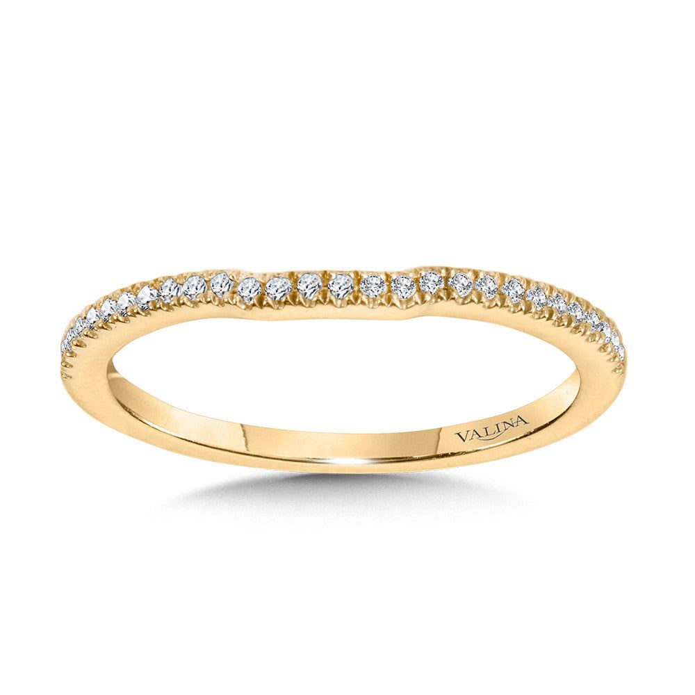 Valina Curved Diamond Wedding Band R2254BY-SR