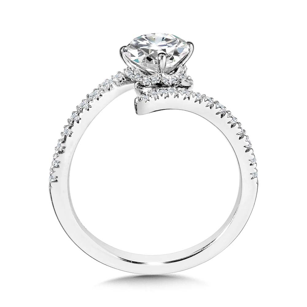 Valina Hidden Halo Bypass Diamond Engagement Ring R2270W-SR