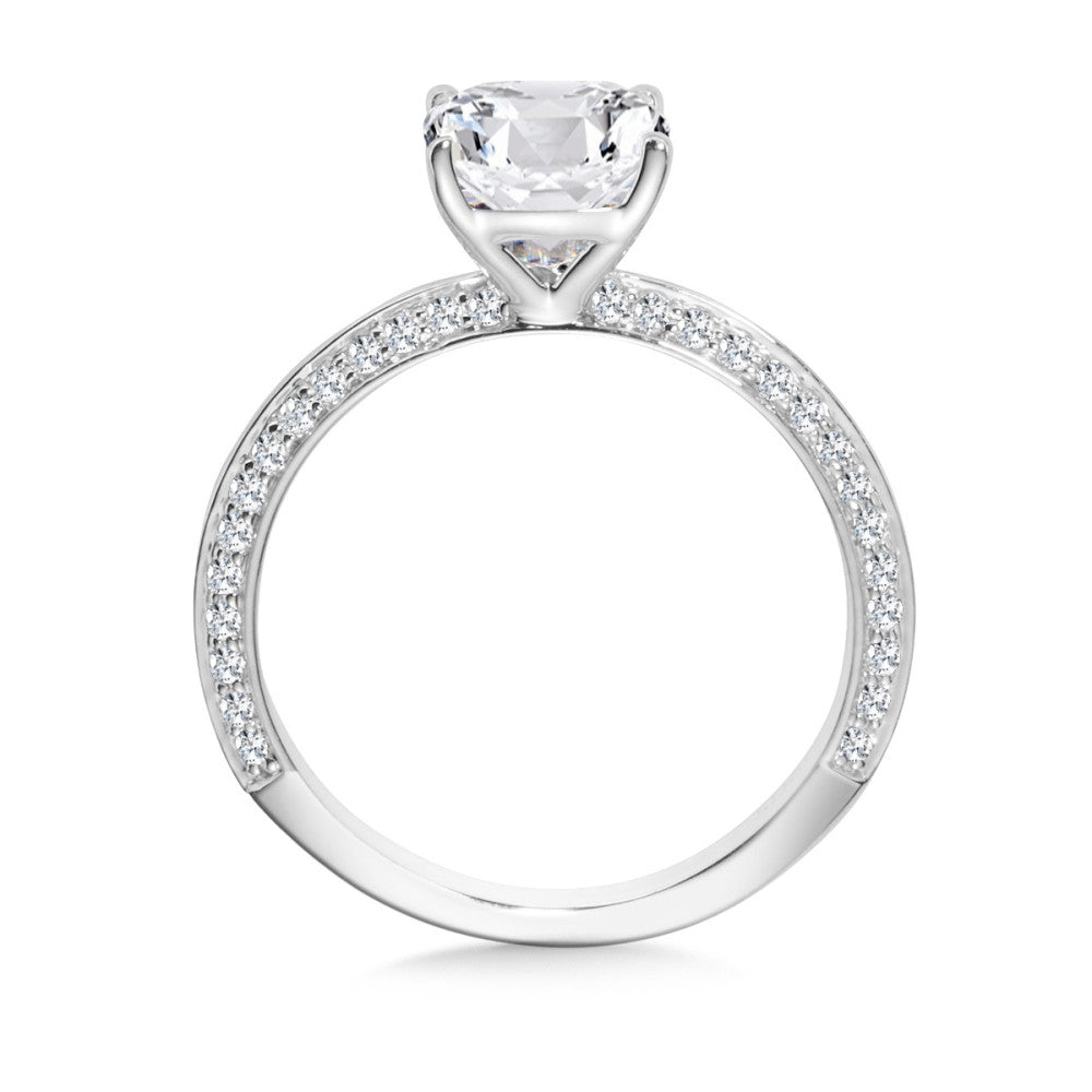 Valina Cushion-Cut Diamond Engagement Ring R2466W-SR