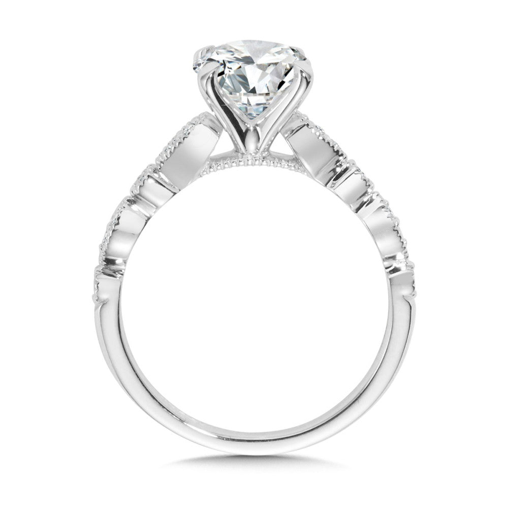 Valina Diamond Scalloped Engagement Ring R2498W-SR