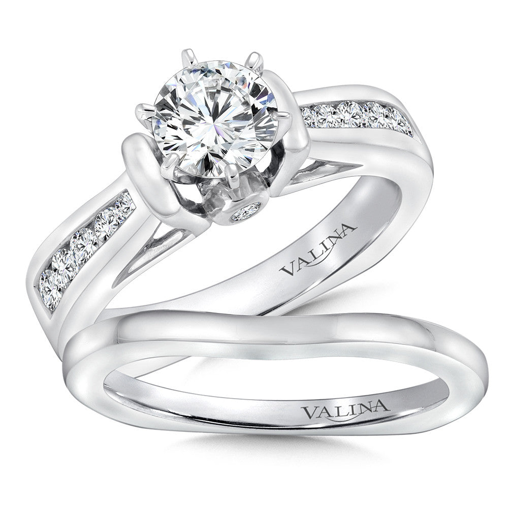 Valina Channel-Set Diamond Engagement Ring R9067W