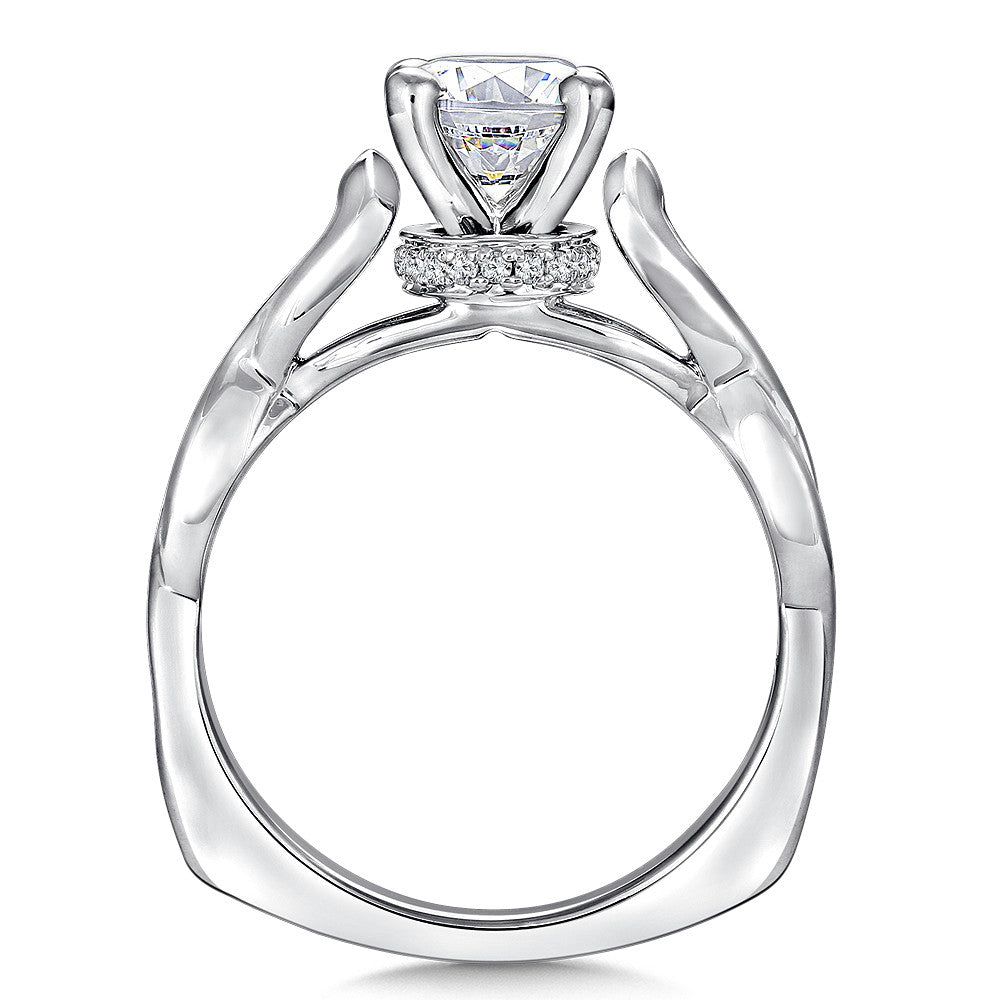 Valina Spiral Style Diamond Engagement Ring R9257W