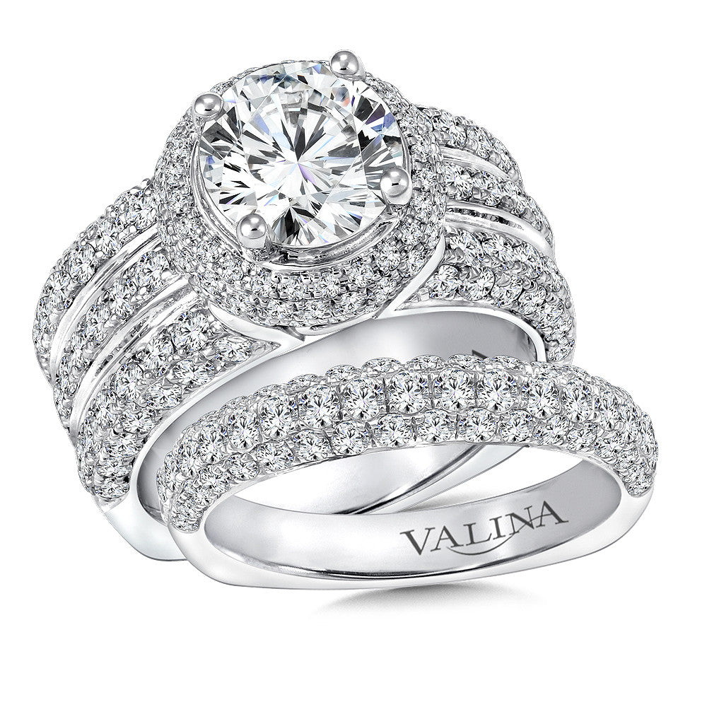 Valina Statement Halo Engagement Ring R9259W