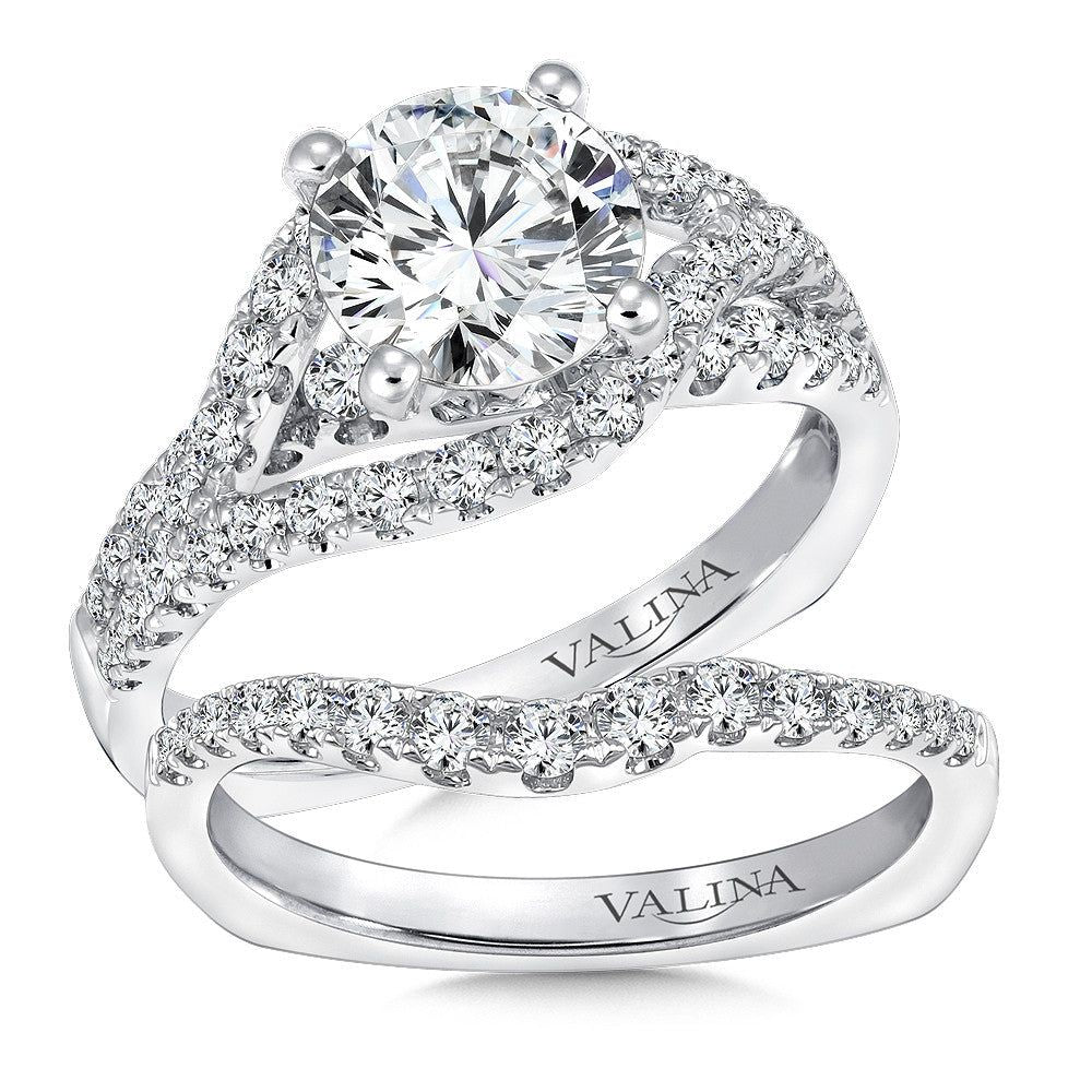 Valina Spiral Style Diamond Engagement Ring R9296W