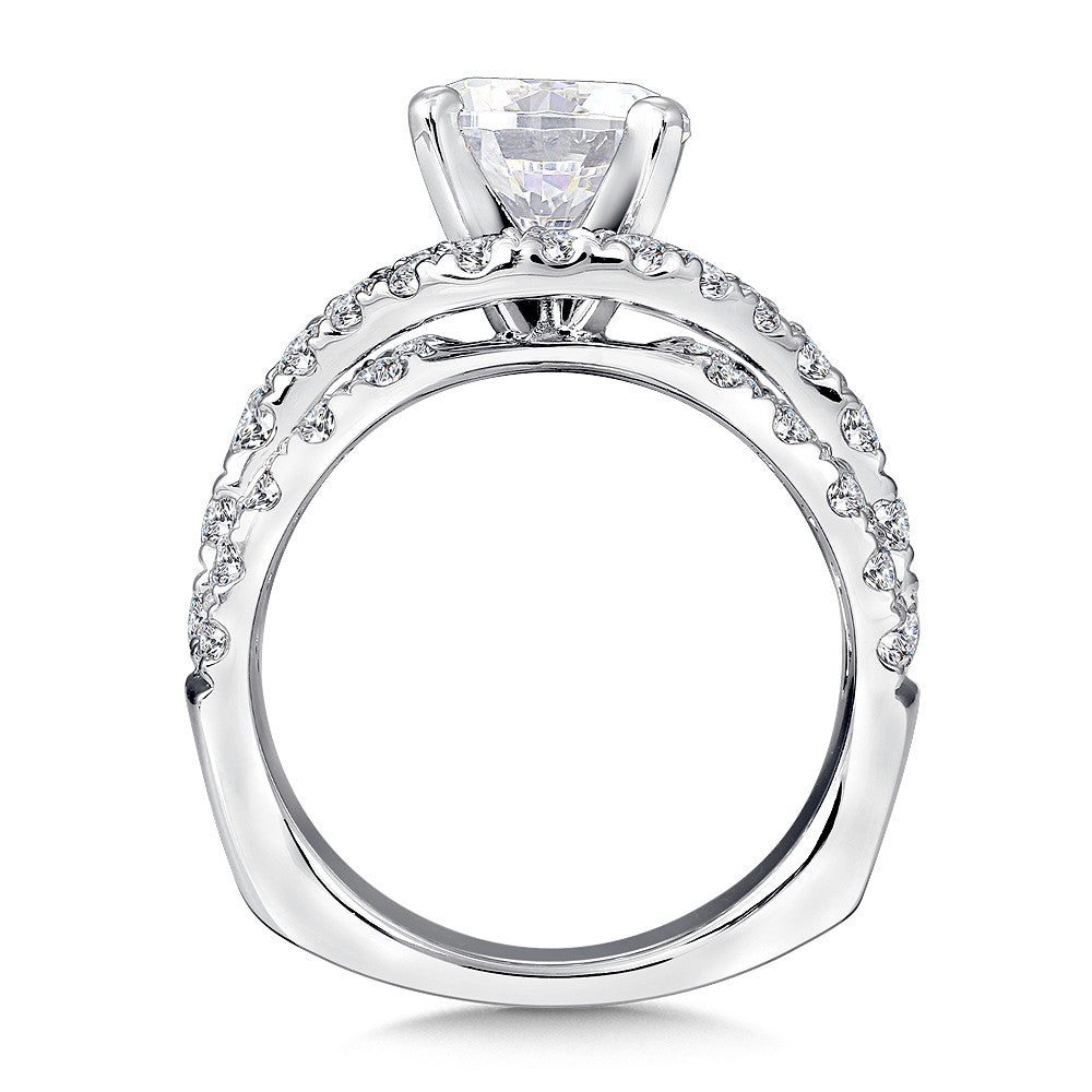Valina Diamond Engagement Ring with Side Stones R9303W
