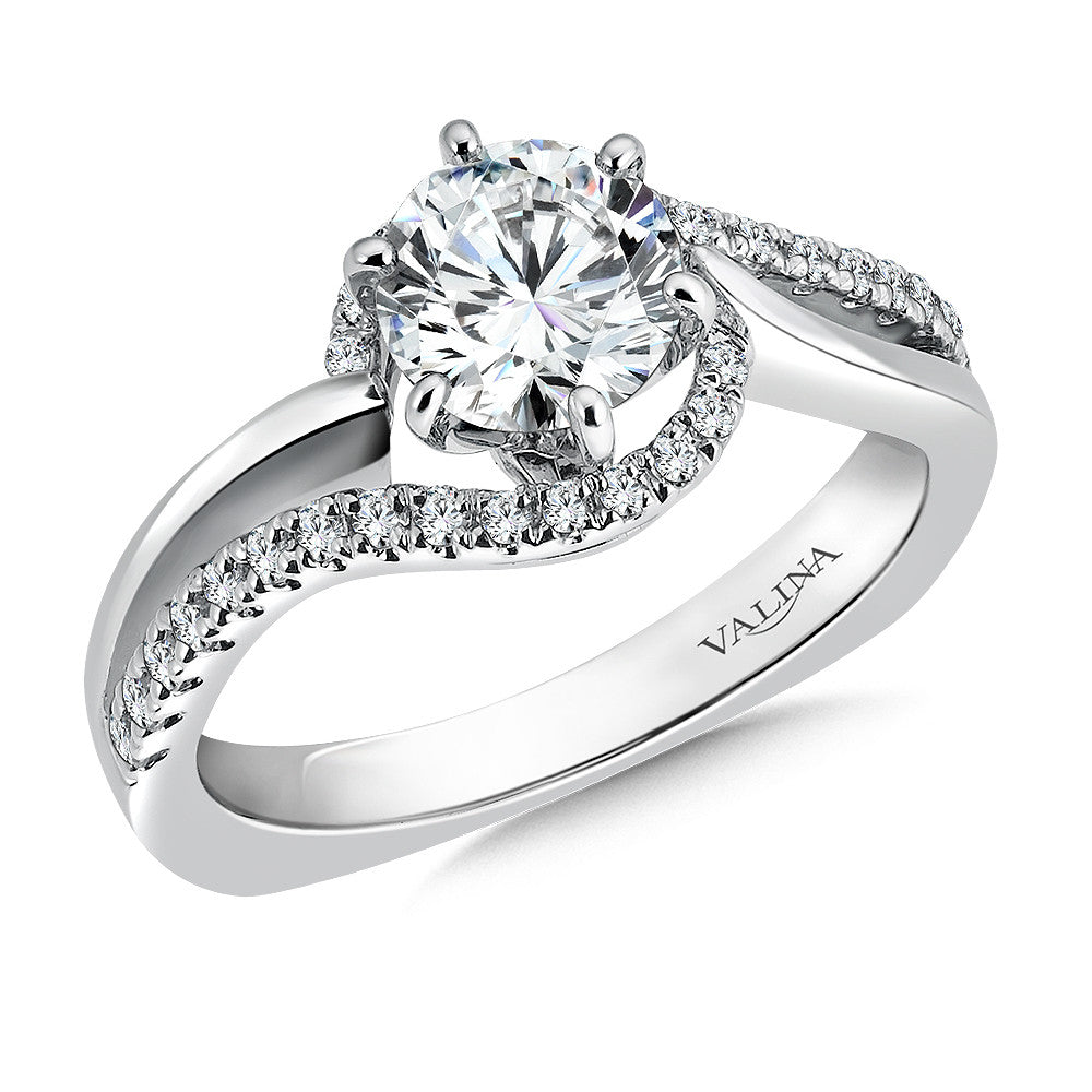 Valina Spiral Style Diamond Engagement Ring R9306W