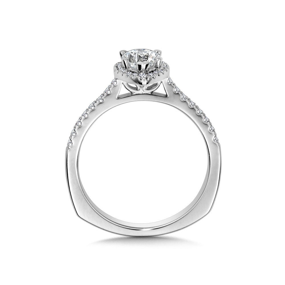 Valina Halo Style Diamond Engagement Ring R9921W