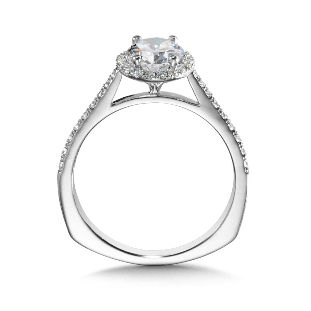 DIAMOND HALO ENGAGEMENT RING R9990W