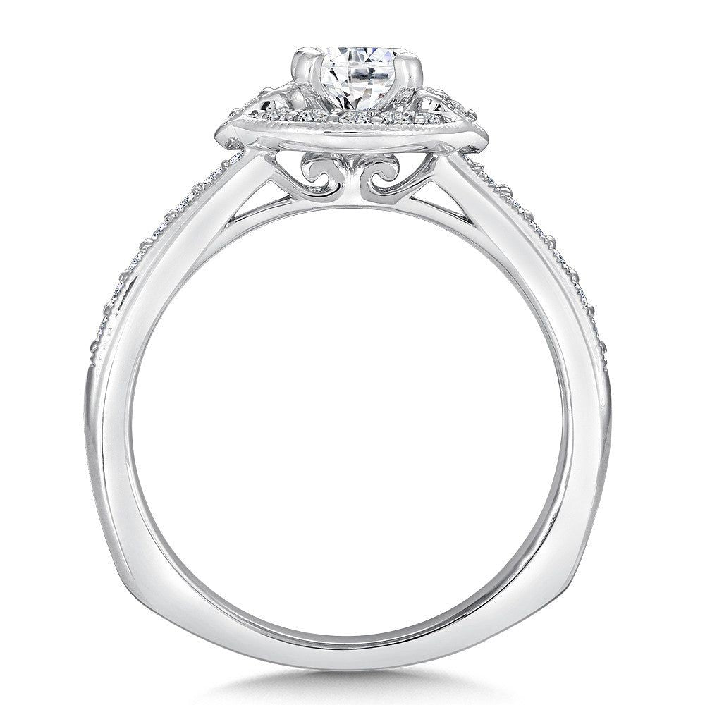 Valina Round Halo Diamond Engagement Ring RQ9440W