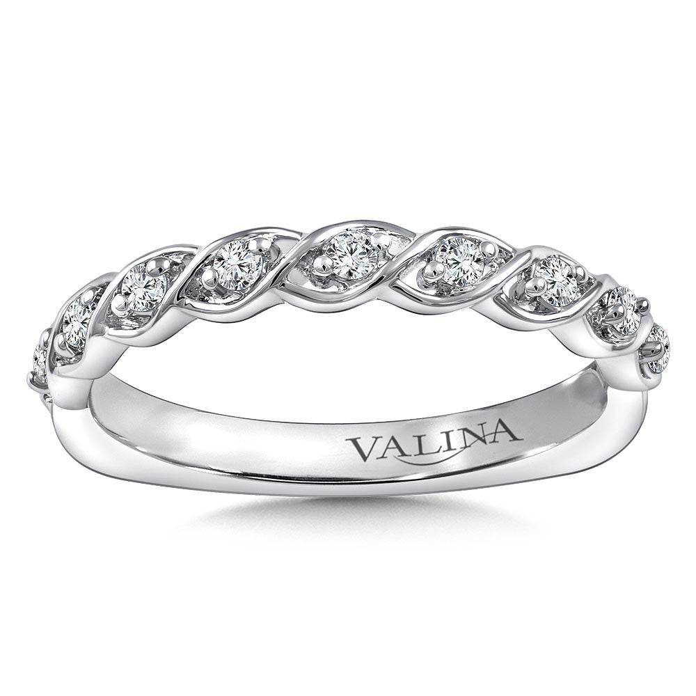 Valina Stackable Diamond Rope Wedding Band RS9810BW