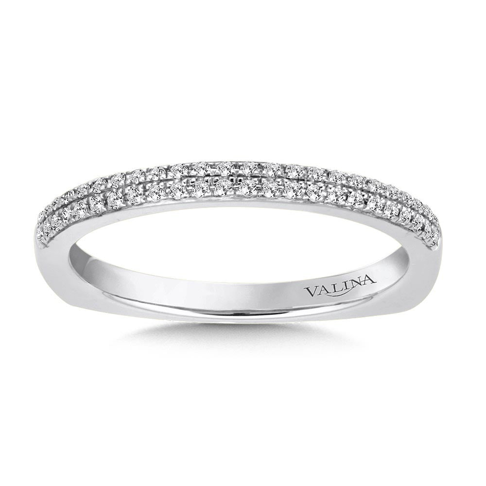 Valina Straight Stackable Diamond Wedding Band RS9833BW